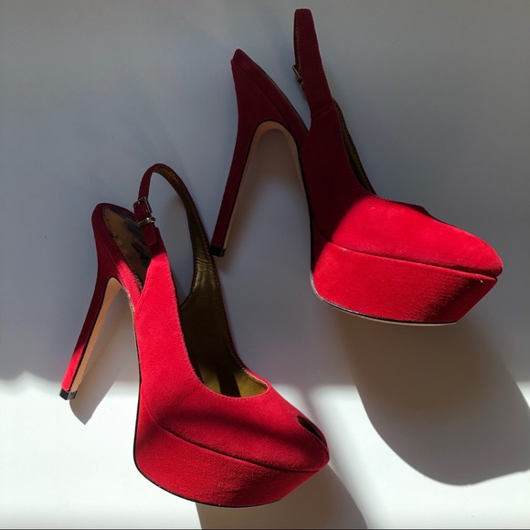 Sam Edelman Shoes - Sam Edelman Novato Red Suede Slings